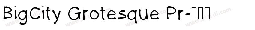 BigCity Grotesque Pr字体转换